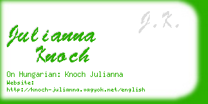 julianna knoch business card